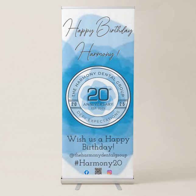 Harmony 20 Vertical Retractable Banner (Front)
