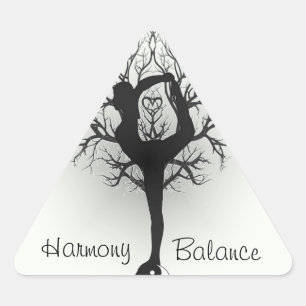 Harmony and Balance Customisable Triangle Sticker