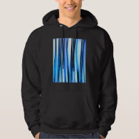 Harmony And Peace Blue Striped Abstract Pattern