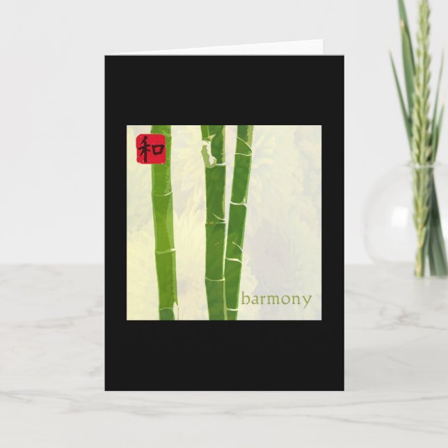 Harmony - Black Frame Card (Front)