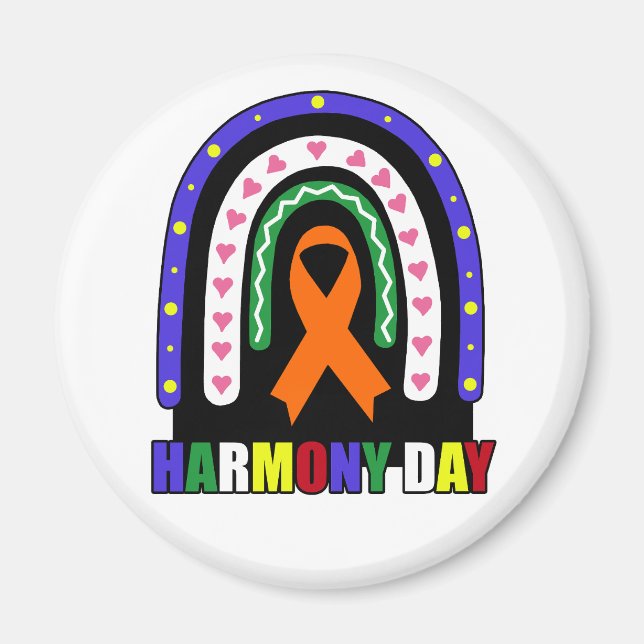 Harmony Day Australia  Magnet (Front)