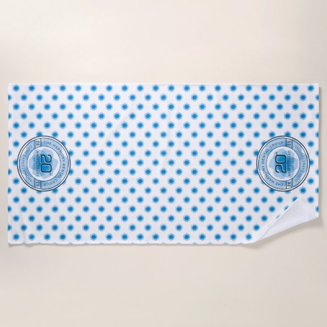 Harmony Dental 20th Anniversary Beach Towel (Front)