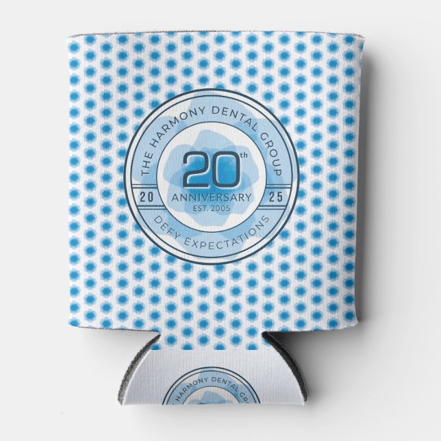 Harmony Dental 20th Anniversary Cooler Sleeve (Front)
