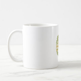 Harmony – Elegant Green & Gold Nature-Inspired Des Coffee Mug
