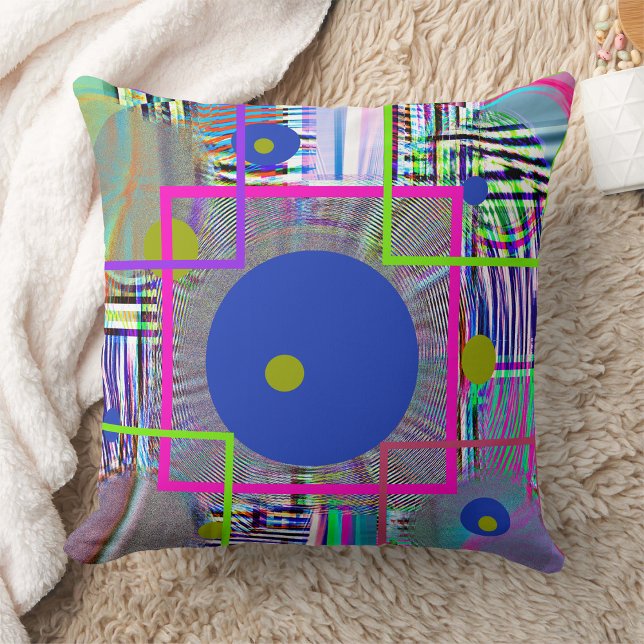 Harmony Geometry — Vibrant Folk-Art Watercolor Cushion (Creator Uploaded)