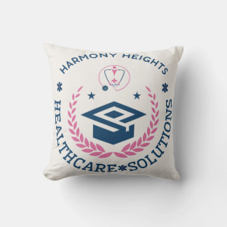 Harmony Heights Healthcare Solutions Company Logo Cushion