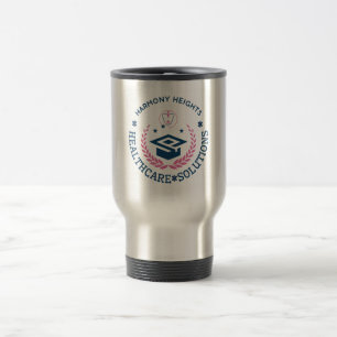Harmony Heights Healthcare Solutions Company Logo Travel Mug