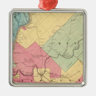 Harmony, Hickory, Kingsley, Tionesta townships Metal Tree Decoration