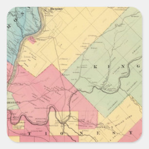 Harmony, Hickory, Kingsley, Tionesta townships Square Sticker