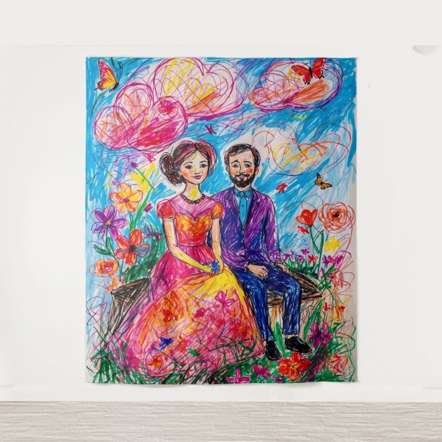 Harmony in Bloom Tapestry (Front)