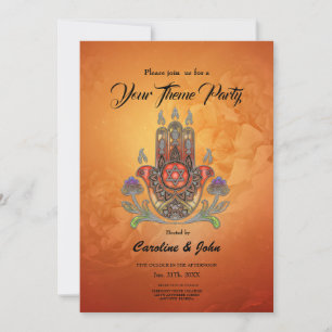 Harmony in colour and form invitation