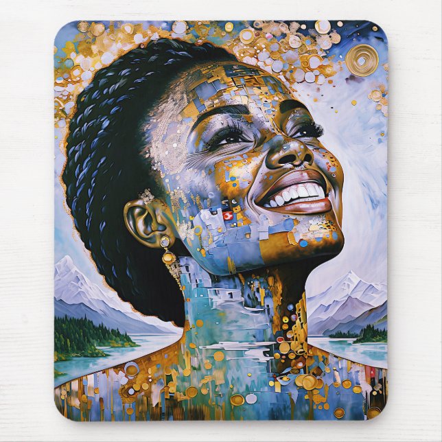 "Harmony in Gold and Sky"      Mouse Mat (Front)