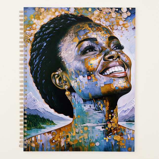 "Harmony in Gold and Sky"      Planner (Front)