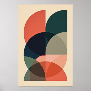 Harmony in Motion – Geometric Abstract Art Poster