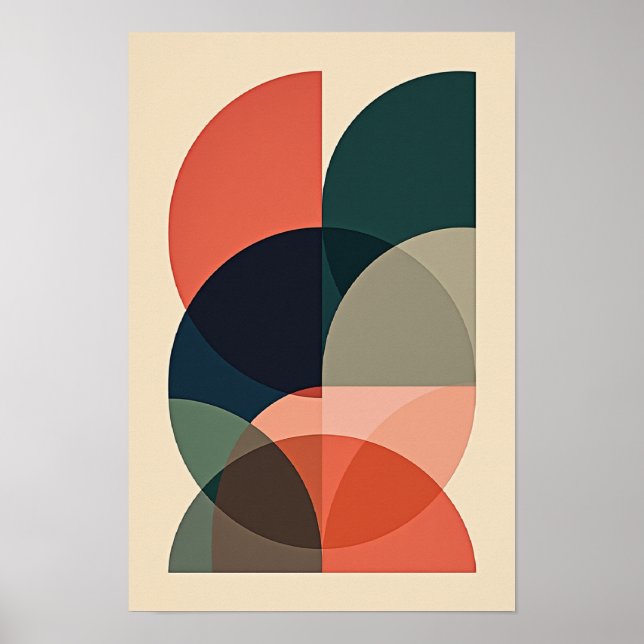 Harmony in Motion – Geometric Abstract Art Poster (Front)