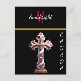 Harmony in Red and White Postcard