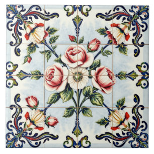 harmony in roses tile