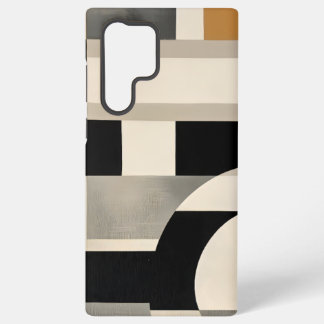 Harmony in Shades: Abstract Composition of B & w Samsung Galaxy Case