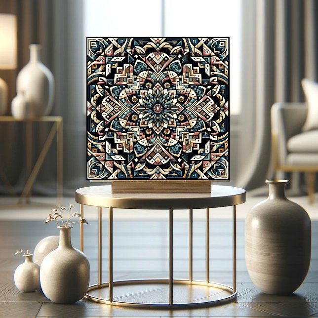 Harmony in Symmetry: A Geometric Masterpiece Tile (Creator Uploaded)