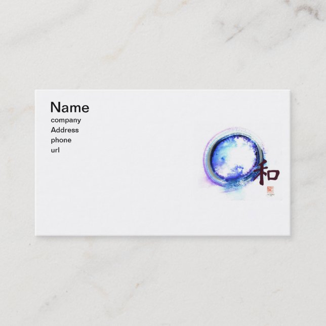 Harmony just out of reach, Enso Business Card (Front)