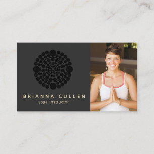 Harmony Mandala, Holistic Healer Add Photo Business Card