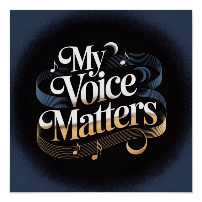 Harmony of Courage: My Voice Matters Poster (Front)