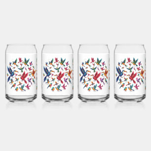 Harmony of Flight in a Circle of Color Can Glass