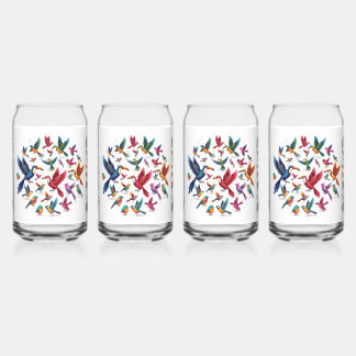 Harmony of Flight in a Circle of Color Can Glass