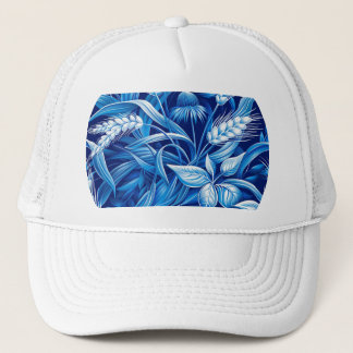 Harmony of Green Grains and Plants Trucker Hat