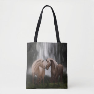 Harmony of Horses: Icelandic Serenity Tote Bag
