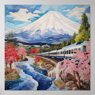 Harmony of Nature & Speed, Mount Fuji #3 Poster