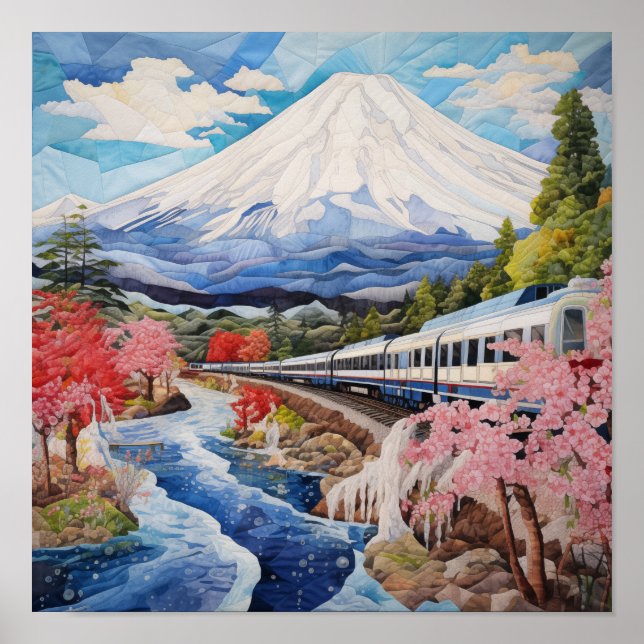 Harmony of Nature & Speed, Mount Fuji #3 Poster (Front)