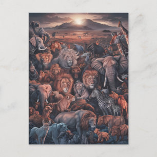 Harmony of the Animal Kingdom  Postcard