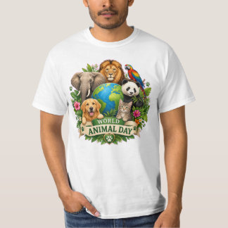 Harmony of the Wild: World Animal Day Celebration T-Shirt