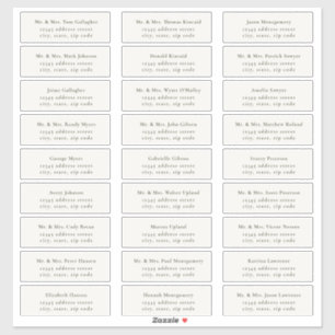 HARMONY   Olive Green Guest Address Labels