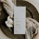 HARMONY Olive Green Place Card Menu<br><div class="desc">HARMONY | Olive Green Elegant minimalist,  wedding guest place card and menu. Features,  modern olive-green typography and matching solid colour backing. Please note,  guest name must be entered and each card added to your cart individually.</div>