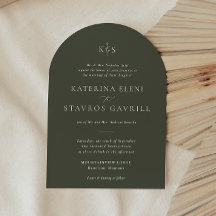 HARMONY | Olive Green Wedding Invitation