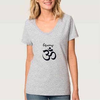 Harmony Om Yoga Symbol T-Shirt