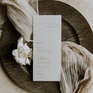 HARMONY Sage Green Place Card Menu