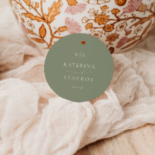 HARMONY Sage Green Wedding Favour Tags
