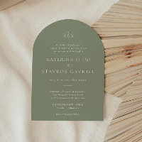 HARMONY | Sage Green Wedding Invitation