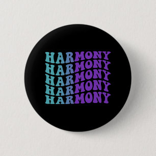 Harmony Suicide Prevention Mental Health Awareness 6 Cm Round Badge