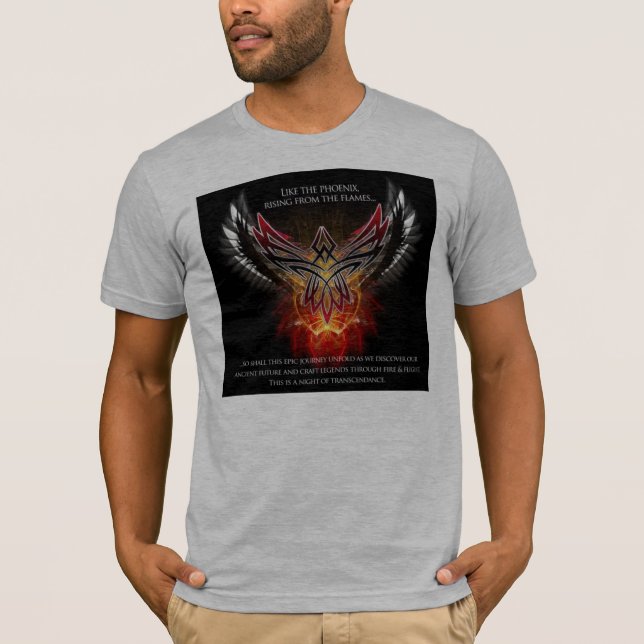 harmony-techno-tribal-phoenix T-Shirt (Front)