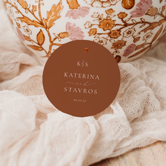HARMONY | Terracotta Wedding Favour Tags (Creator Uploaded)