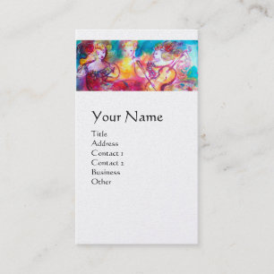 HARMONY TRIO SPRING CONCERT MONOGRAM ,Black  Pearl Business Card