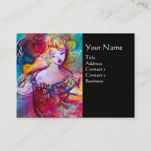 HARMONY TRIO SPRING CONCERT MONOGRAM ,Black Pink Business Card