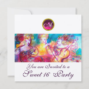 HARMONY TRIO SPRING CONCERT,Sweet 16 Birthday Invitation