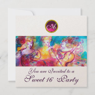 HARMONY TRIO SPRING CONCERT,Sweet 16 Birthday Invitation