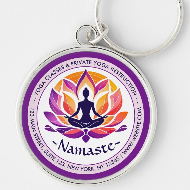 Harmony Uniting Mind, Body, and Nourish Key Ring (Front)