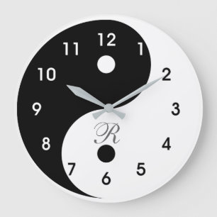 Harmony Yin Yang Monogram Wall Clock